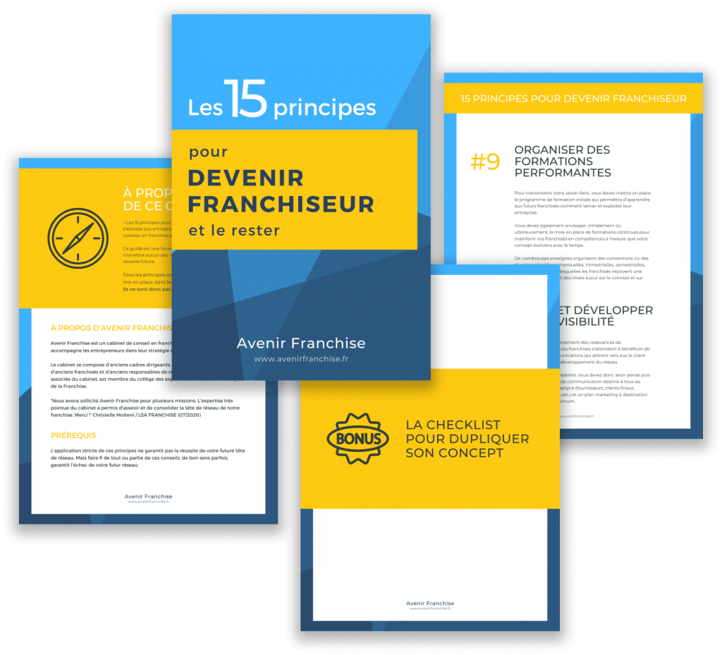 illustration livre blanc + checklist avenir franchise